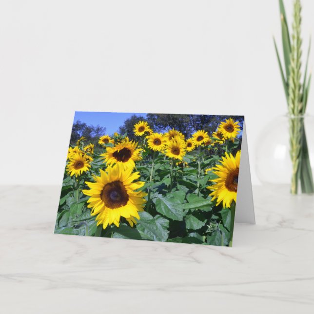 Cartão Sunflower's for Mom (Frente)