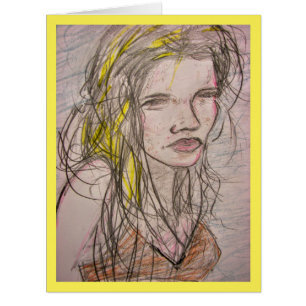 Cartão Sunny Beach Girl