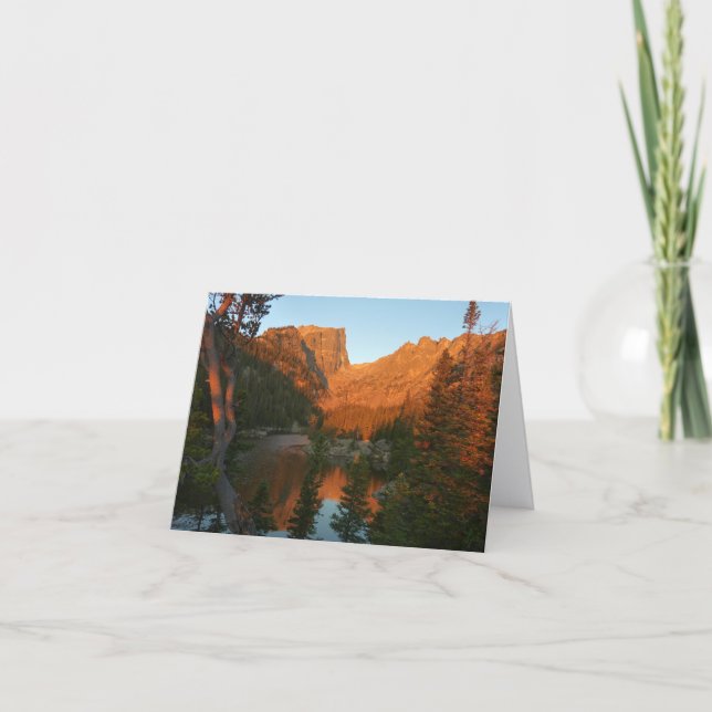 Cartão Sunrise at Dream Lake II (Frente)