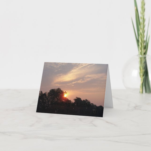 Cartão SUNRISE in NY, (Frente)