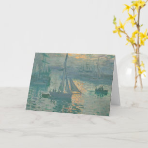 Cartão Sunrise (Marine) por Claude Monet