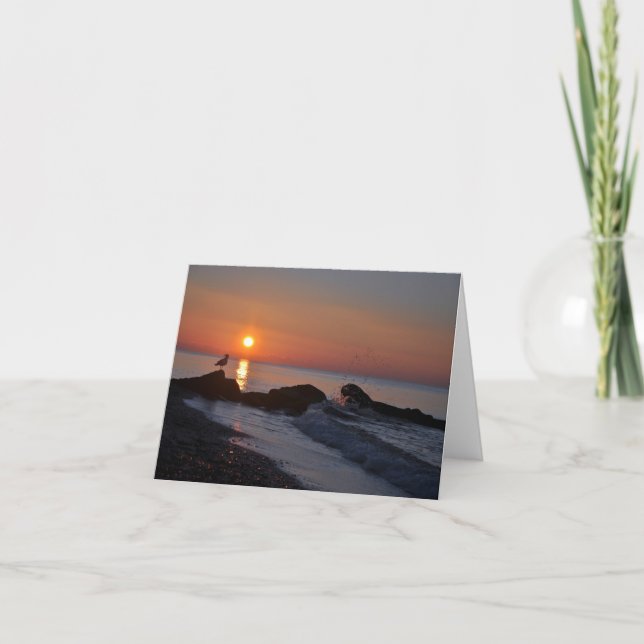 Cartão Sunrise on the Cape Blank Notecard (Frente)