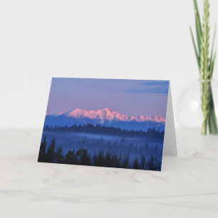 Cartão Sunrise on the Olympic Mountains - Frameable Art
