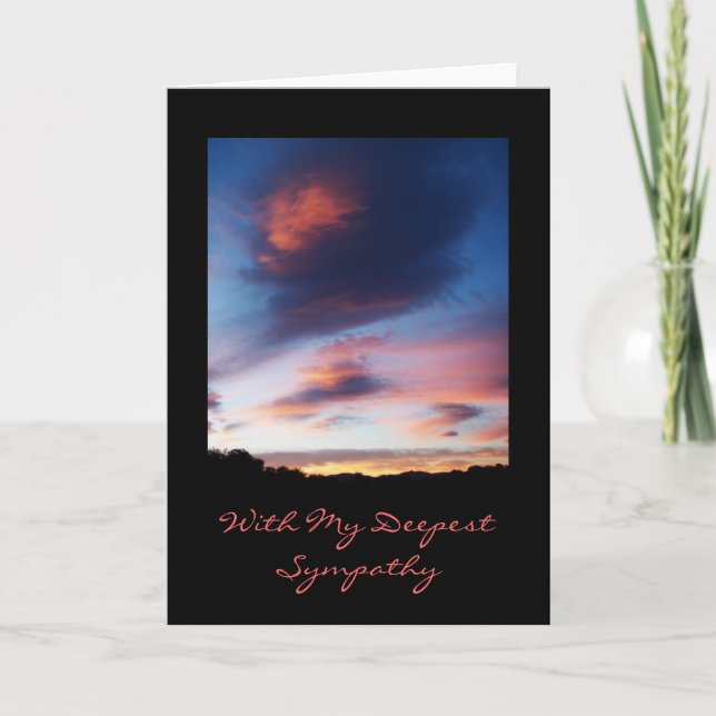 Cartão Sunrise Sympathy Card (Frente)