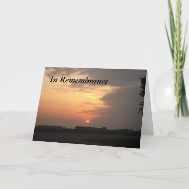 Cartão sunset3cardh, em Lembrança (Frente)