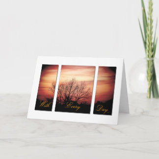 Cartão Sunset Anniversary Card