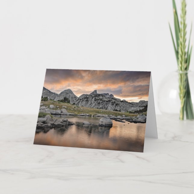 Cartão Sunset at Pyramid Lake (Frente)