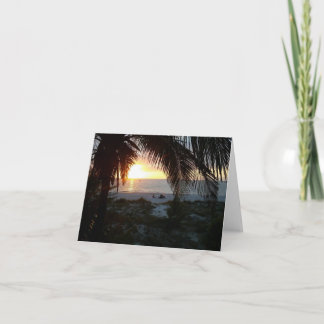 Cartão Sunset Beach, Treasure Island, Florida