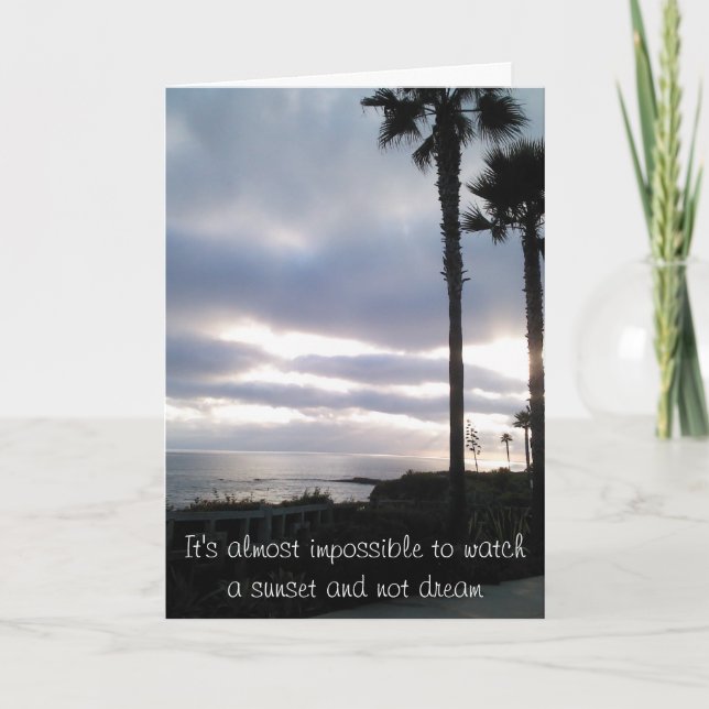 Cartão Sunset Birthday Card (Frente)