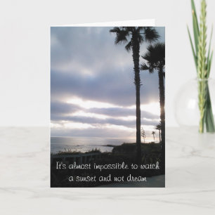 Cartão Sunset Birthday Card