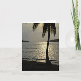 Cartão Sunset by the Beach card