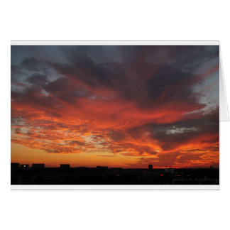 Cartão Sunset Colorido