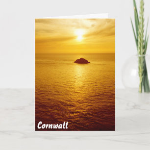 Cartão Sunset Cornwall