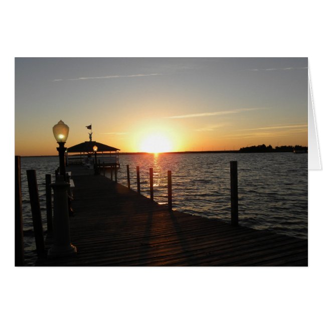 Cartão Sunset de gazebo OC (Frente Horizontal)