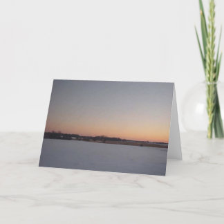 Cartão Sunset de inverno # 1