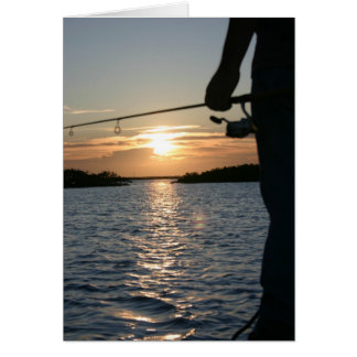 Cartão Sunset do Pescador