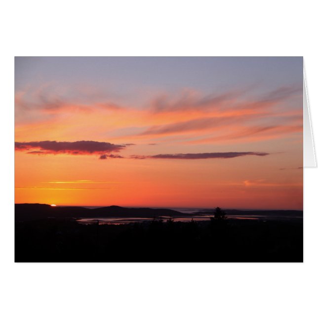 Cartão Sunset Donegal (Frente Horizontal)