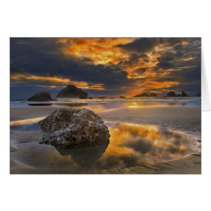 Cartão Sunset em Bandon, Oregon