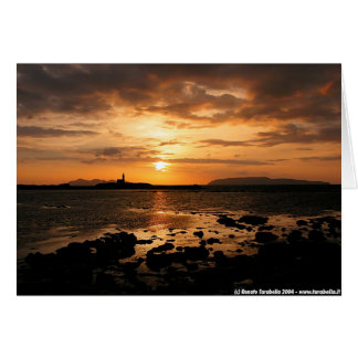Cartão Sunset em Egadi