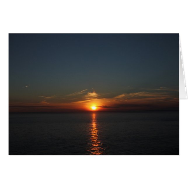 Cartão Sunset em Grand Manan (Frente Horizontal)