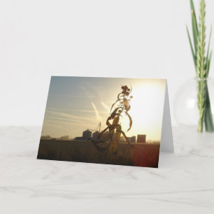 Cartão Sunset em Morning Sun, Iowa