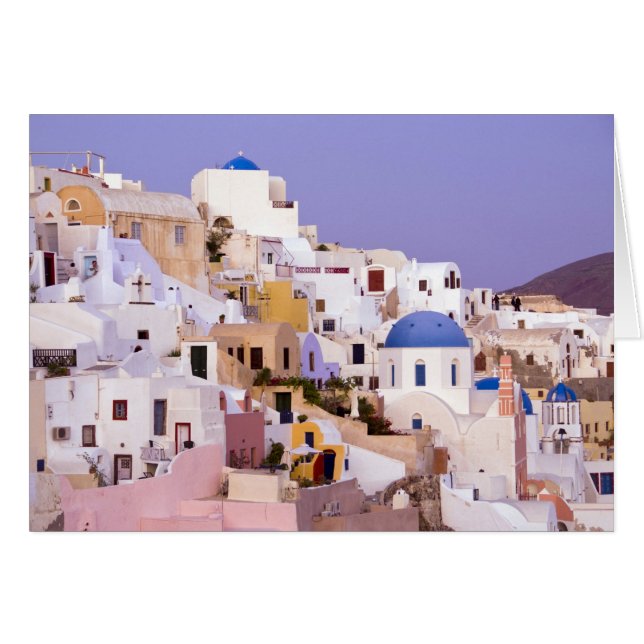 Cartão Sunset em Oil, Santorini 2 (Frente Horizontal)