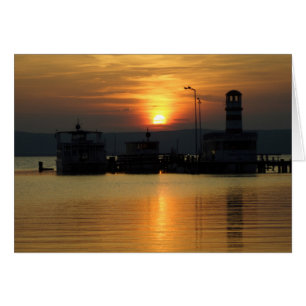 Cartão Sunset Em Podersdorf Burgenland