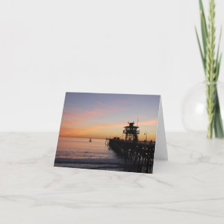 Cartão Sunset em San Clemente