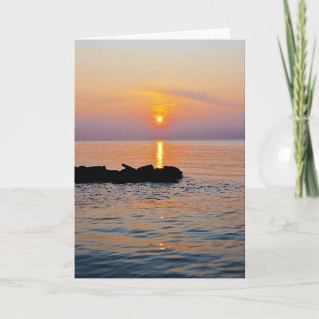 Cartão Sunset Greeting Card (Frente)