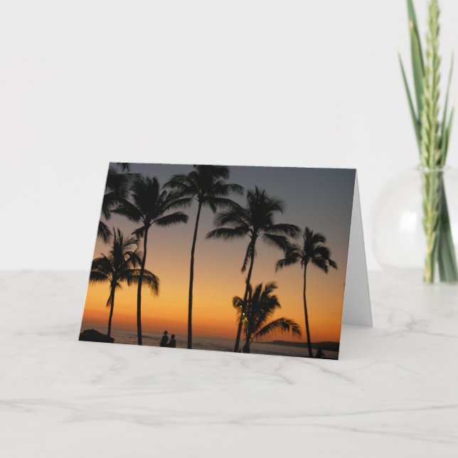 Cartão Sunset Havaiano (Frente)