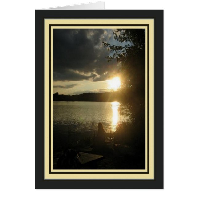 Cartão Sunset - Início de Boas-vindas (Frente)