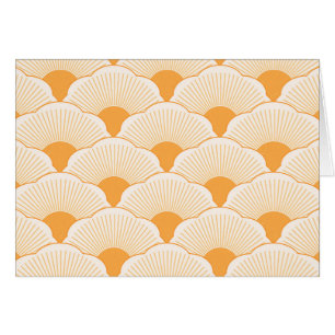 Cartão Sunset, laranja tonal, textura concreta