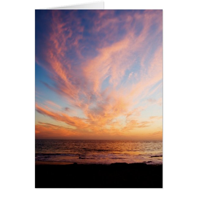 Cartão Sunset lindo (Frente)