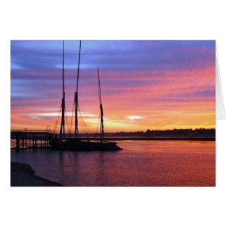 Cartão Sunset no Nilo