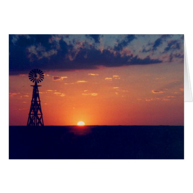 Cartão Sunset Ocidental (Frente Horizontal)