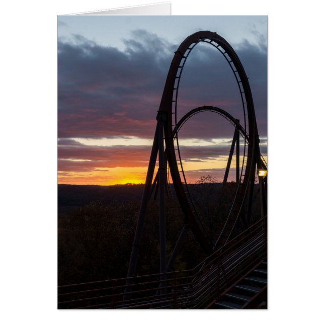 Cartão Sunset Over Wilfire (Frente)