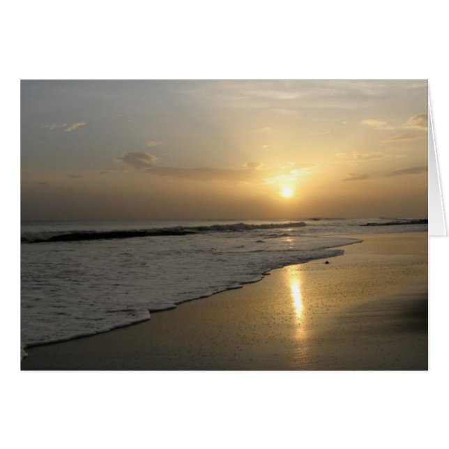 Cartão Sunset pacata (Frente horizontal)