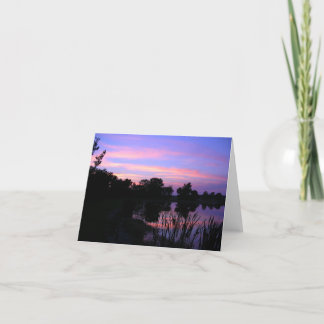 Cartão Sunset Pond Notecards