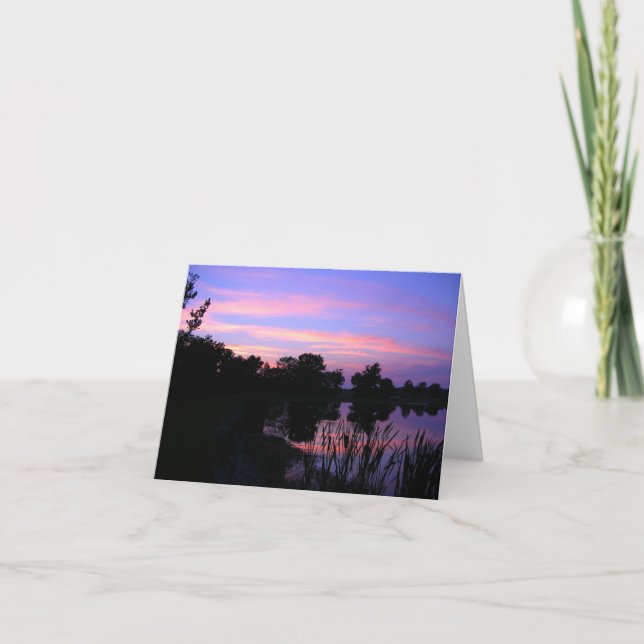 Cartão Sunset Pond Notecards (Frente)