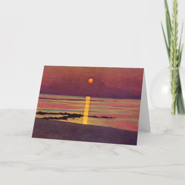 Cartão Sunset (por Félix Vallotton) (Frente)
