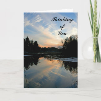 Cartão Sunset "Thinking of You" notecard