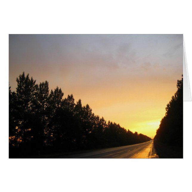 Cartão Sunset Ucraniano (Frente Horizontal)