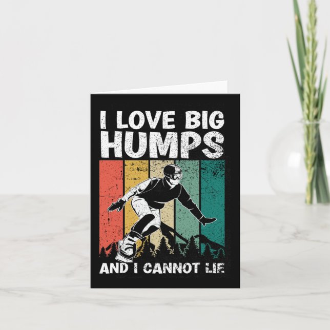 Cartão Sunset Vintage Snowboard Snowboarder (Frente)