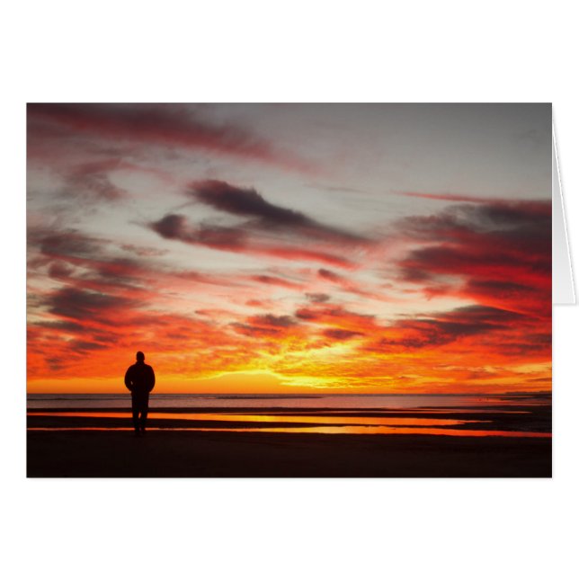 Cartão Sunset Walk (Frente Horizontal)