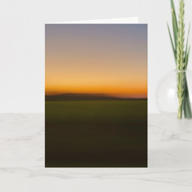 Cartão Sunset while passing through southern Illinois (Frente)