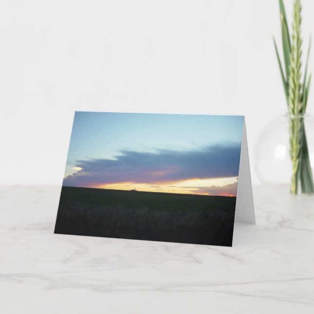 Cartão Sunset With Cloud Bridge Card (Frente)
