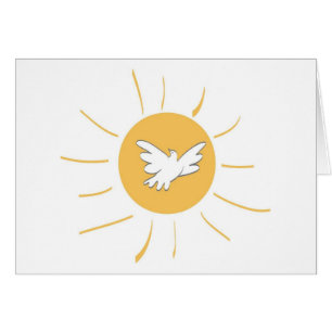 Cartão Sunshine e Dove
