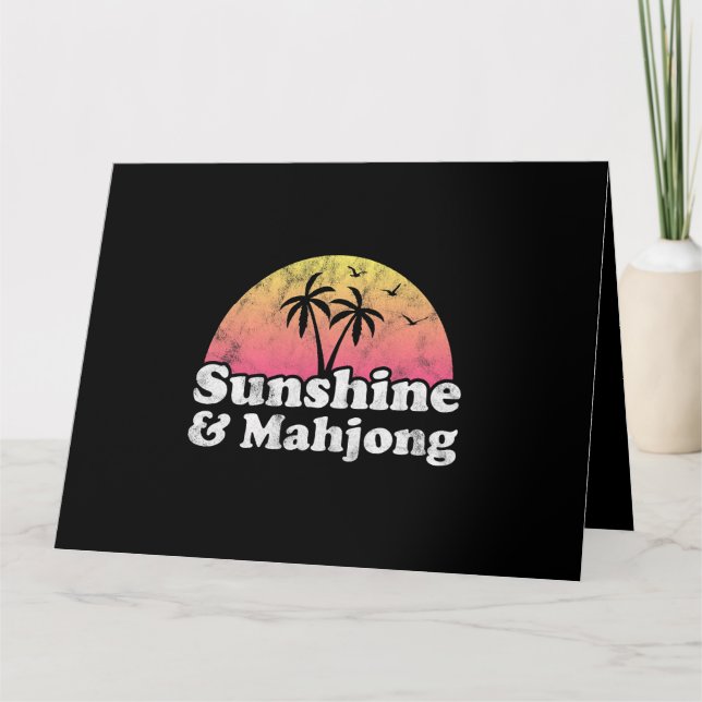 Cartão Sunshine e Mahjong (Frente)