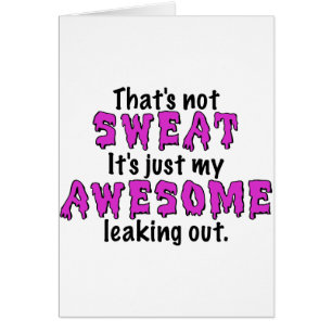 Cartão Suor impressionante