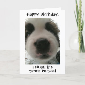 Cartão Super Cachorrinho Fofo Eu Sei Que É Seu Aniversári